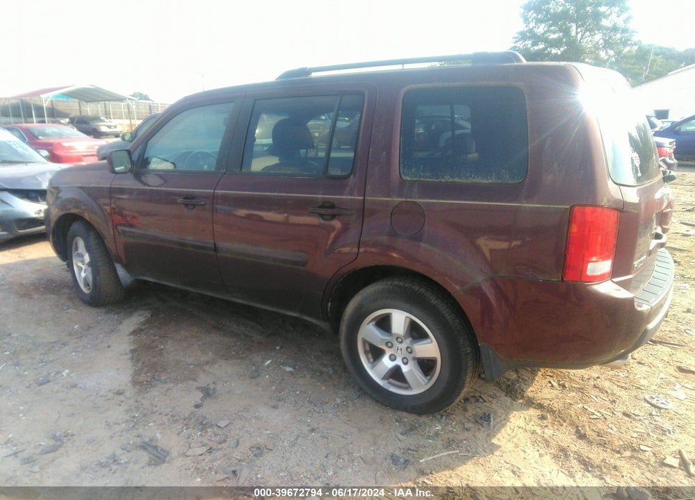 2009 HONDA PILOT EX-L VIN: 5FNYF38509B023943