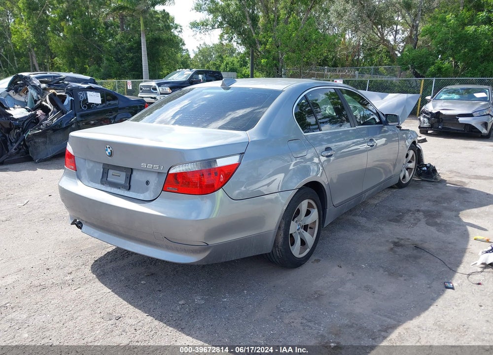 2006 BMW 525I VIN: WBANE53526CK81461