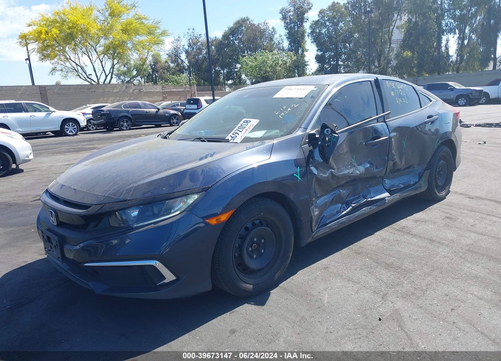 2020 HONDA CIVIC LX VIN: 19XFC2F62LE202214
