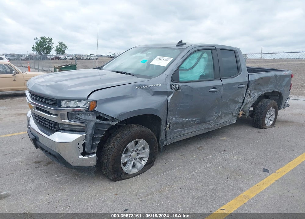 2021 CHEVROLET SILVERADO 1500 4WD DOUBLE CAB STANDARD BED LT VIN: 1GCRYDED4MZ215174