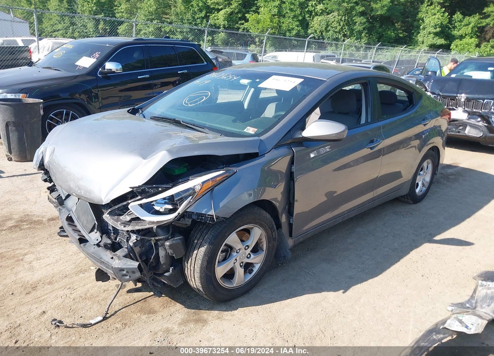 2014 HYUNDAI ELANTRA SE VIN: 5NPDH4AE1EH491183