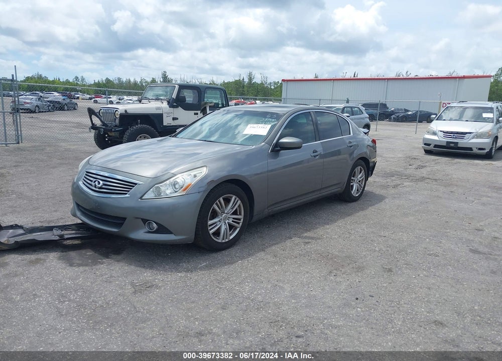 2012 INFINITI G25 JOURNEY VIN: JN1DV6AP0CM812240