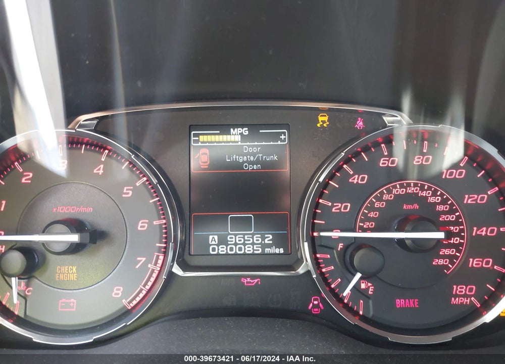 2015 SUBARU WRX VIN: JF1VA1A68F9800423