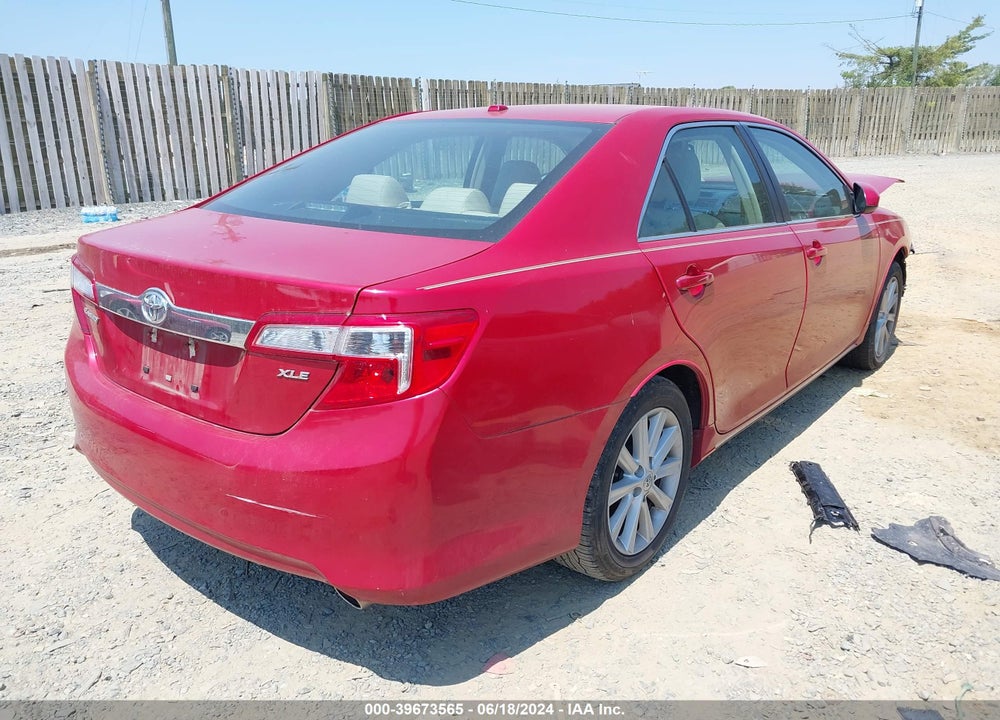 2012 TOYOTA CAMRY XLE V6 VIN: 4T1BK1FK5CU524920