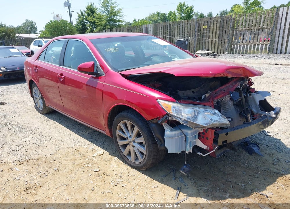 2012 TOYOTA CAMRY XLE V6 VIN: 4T1BK1FK5CU524920