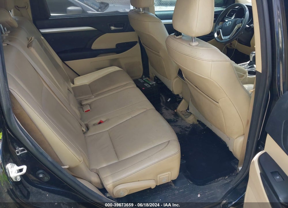 2015 TOYOTA HIGHLANDER XLE V6 VIN: 5TDJKRFH6FS221348