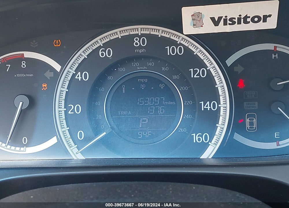 2013 HONDA ACCORD LX VIN: 1HGCR2F34DA054256