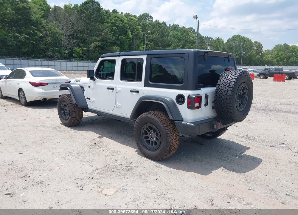 2023 JEEP WRANGLER 4-DOOR WILLYS 4X4 VIN: 1C4HJXDG4PW532729