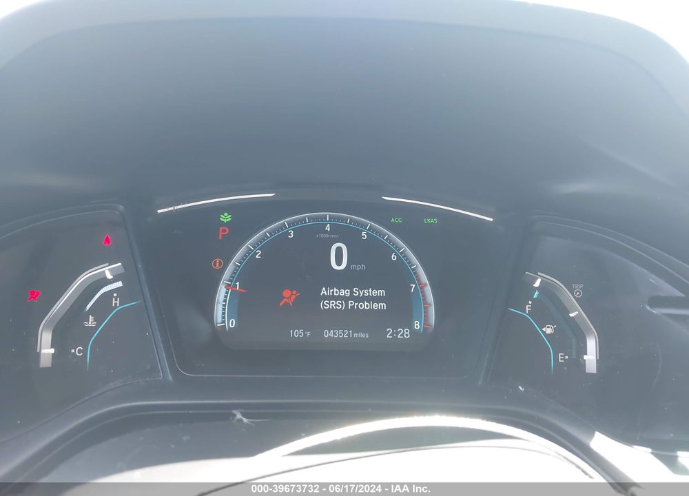2020 HONDA CIVIC LX VIN: 19XFC2F64LE021468