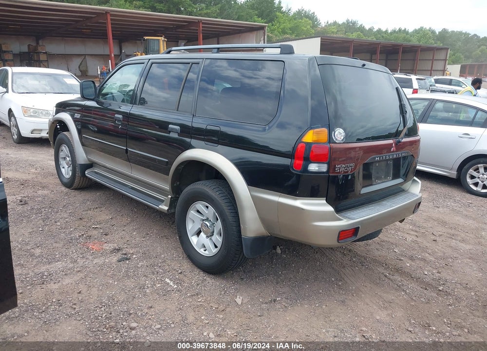 2001 MITSUBISHI MONTERO SPORT XLS VIN: JA4LS31H11P030270