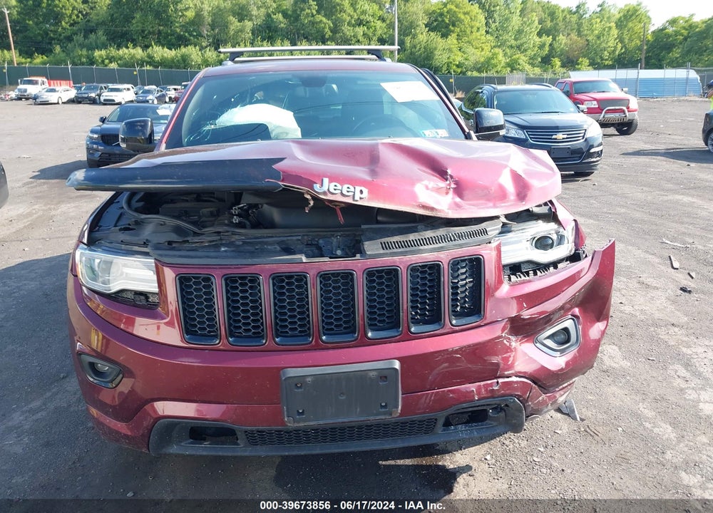 2016 JEEP GRAND CHEROKEE OVERLAND VIN: 1C4RJFCG7GC454481