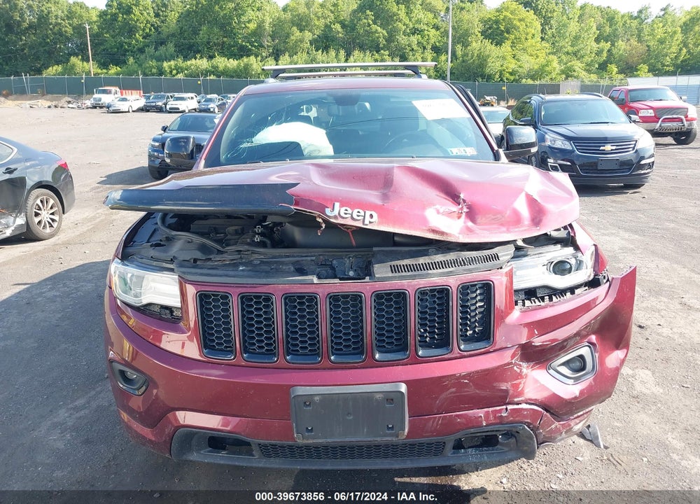 2016 JEEP GRAND CHEROKEE OVERLAND VIN: 1C4RJFCG7GC454481