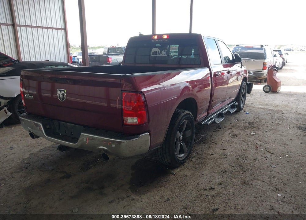 2019 RAM 1500 CLASSIC BIG HORN QUAD CAB 4X2 6'4 BOX VIN: 1C6RR6GTXKS516171