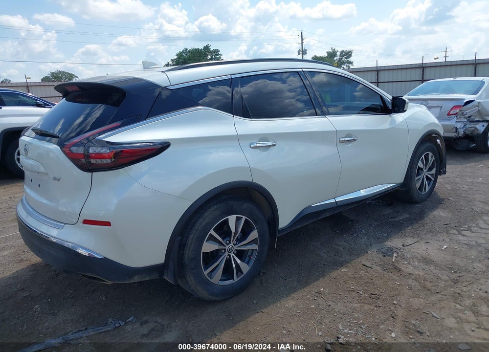 2021 NISSAN MURANO SV FWD VIN: 5N1AZ2BJ8MC133276