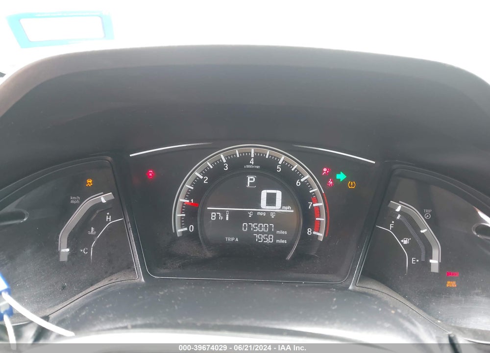 2016 HONDA CIVIC LX VIN: 19XFC2F54GE201952