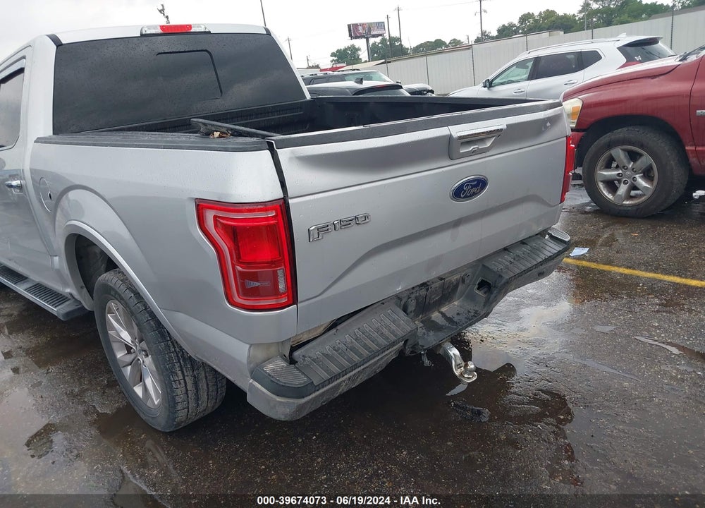 2016 FORD F-150 LARIAT VIN: 1FTEW1CG6GKF16770