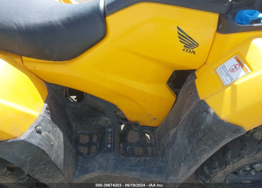 2015 HONDA TRX420 FA VIN: 1HFTE4147F4101406