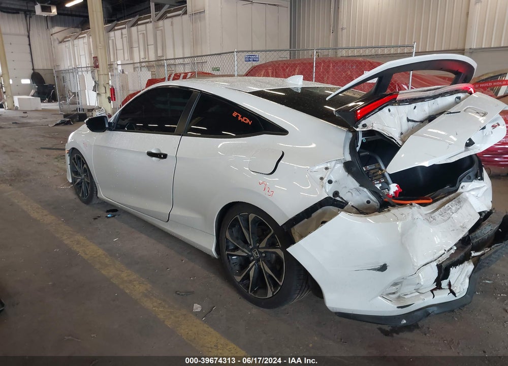 2019 HONDA CIVIC SI VIN: 2HGFC3A55KH752290