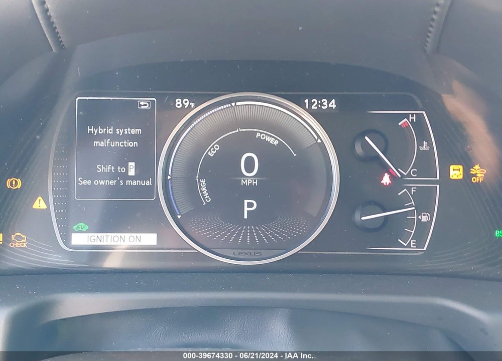 2019 LEXUS ES 300H ULTRA LUXURY VIN: 58AB21B13KU002811