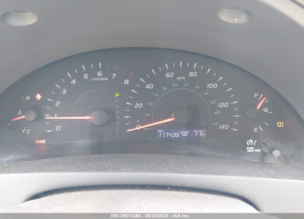 2008 TOYOTA CAMRY LE VIN: 4T4BE46K38R014460