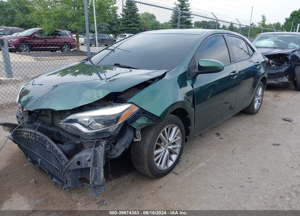 2014 TOYOTA COROLLA LE PREMIUM VIN: 5YFBURHE8EP061790