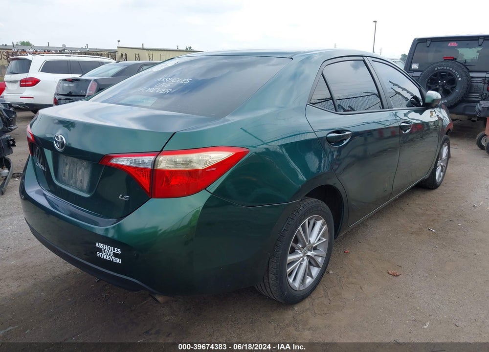 2014 TOYOTA COROLLA LE PREMIUM VIN: 5YFBURHE8EP061790