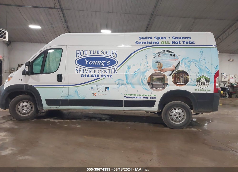 2023 RAM PROMASTER 2500 HIGH ROOF 159 WB VIN: 3C6LRVDG1PE543471