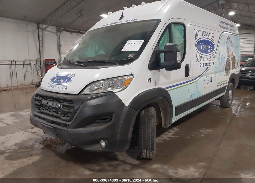 2023 RAM PROMASTER 2500 HIGH ROOF 159 WB VIN: 3C6LRVDG1PE543471