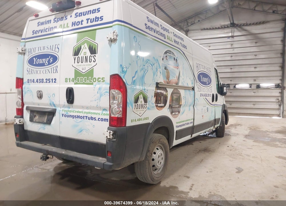 2023 RAM PROMASTER 2500 HIGH ROOF 159 WB VIN: 3C6LRVDG1PE543471