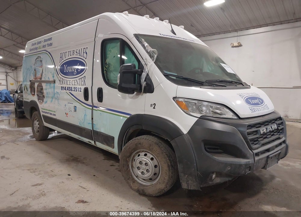 2023 RAM PROMASTER 2500 HIGH ROOF 159 WB VIN: 3C6LRVDG1PE543471