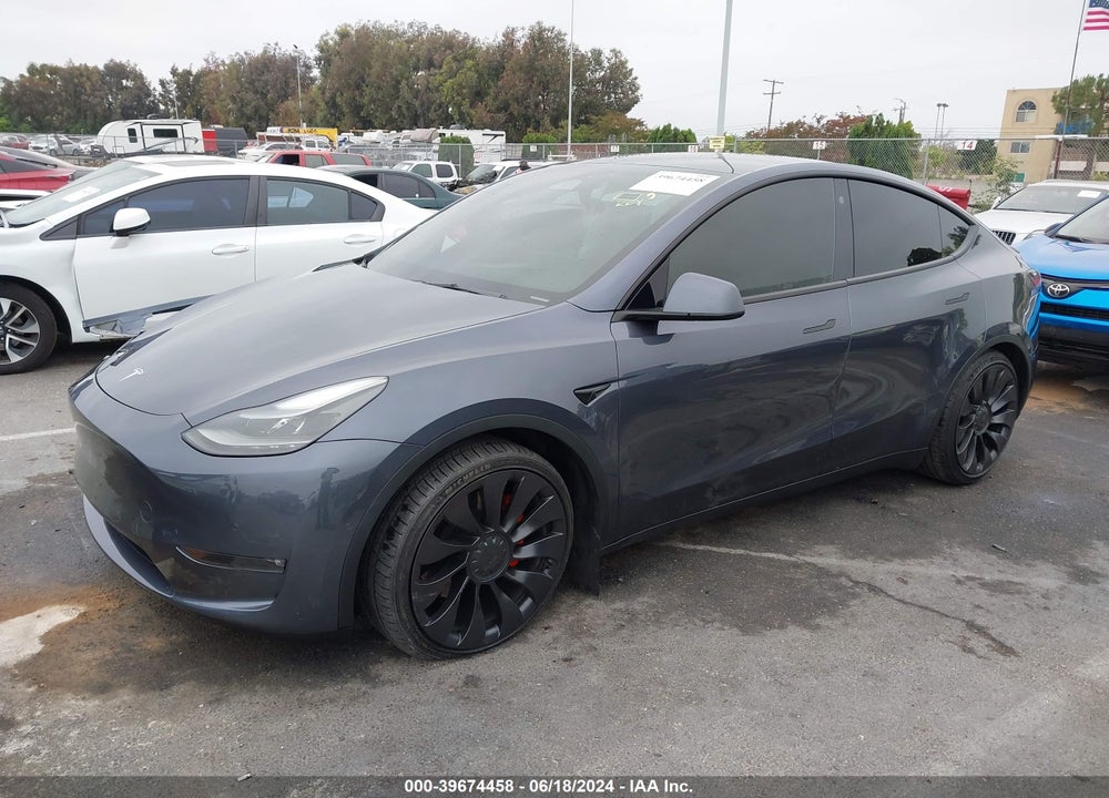 2022 TESLA MODEL Y PERFORMANCE DUAL MOTOR ALL-WHEEL DRIVE VIN: 7SAYGDEF0NF521783