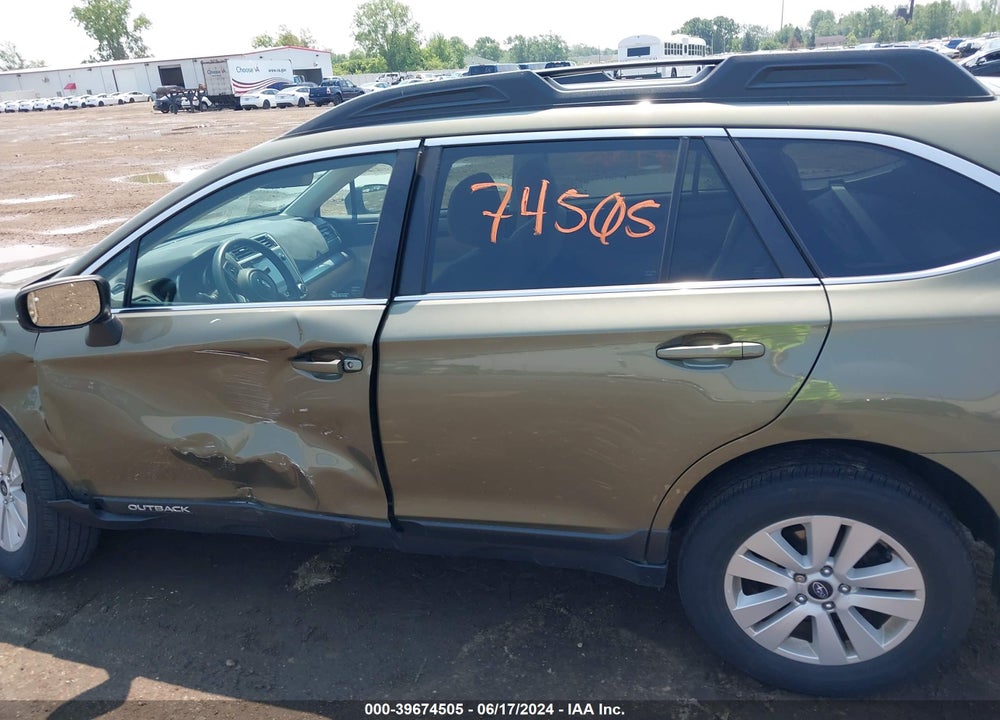 2019 SUBARU OUTBACK 2.5I PREMIUM VIN: 4S4BSAFC2K3347594