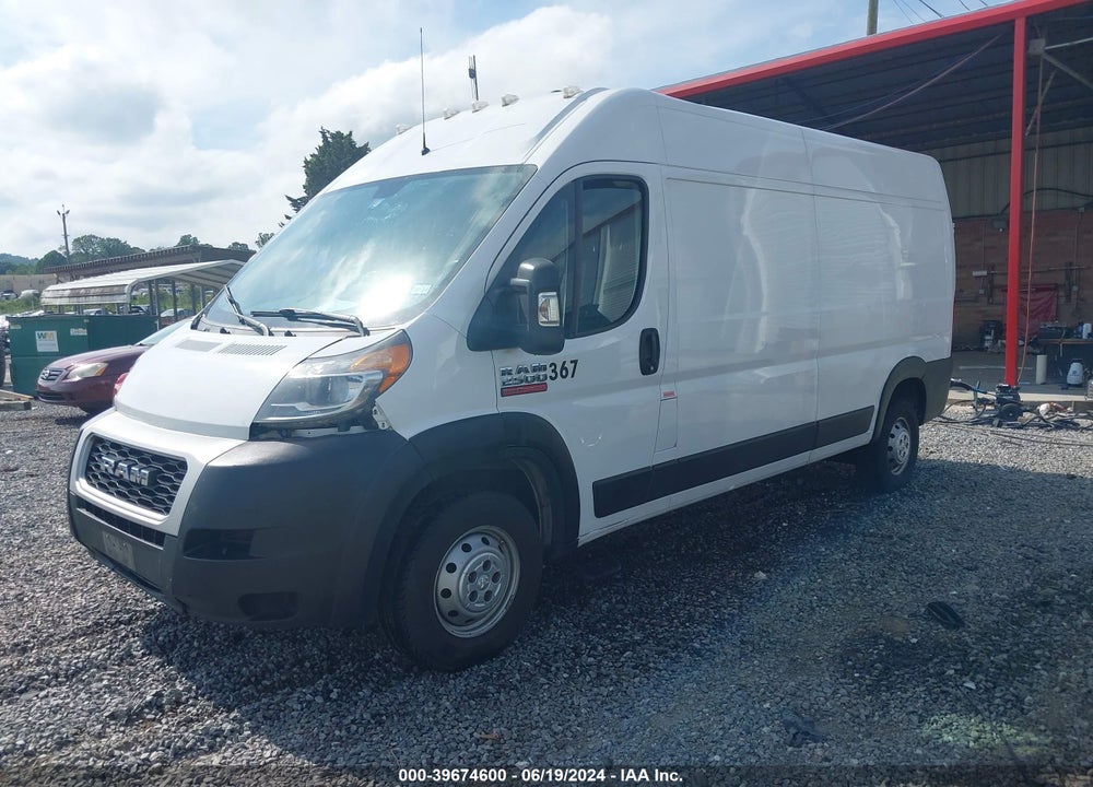 2019 RAM PROMASTER 2500 HIGH ROOF 159 WB VIN: 3C6TRVDG2KE533878