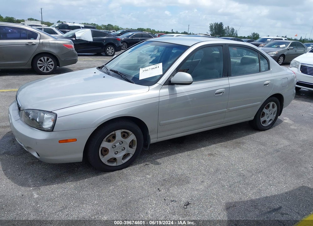 2002 HYUNDAI ELANTRA GLS VIN: KMHDN45D12U412974