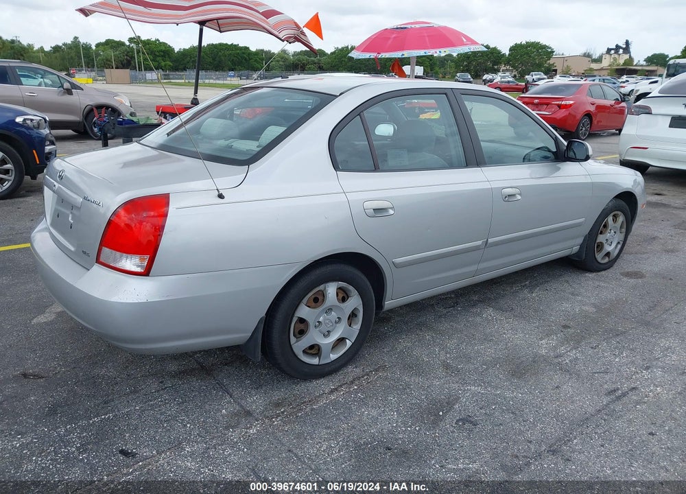2002 HYUNDAI ELANTRA GLS VIN: KMHDN45D12U412974