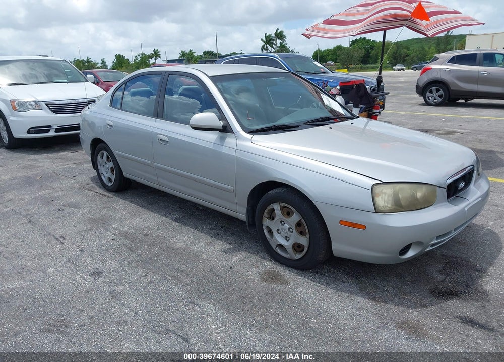 2002 HYUNDAI ELANTRA GLS VIN: KMHDN45D12U412974