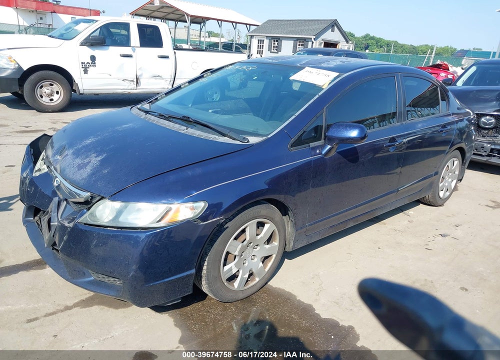 2010 HONDA CIVIC LX VIN: 2HGFA1F55AH565620