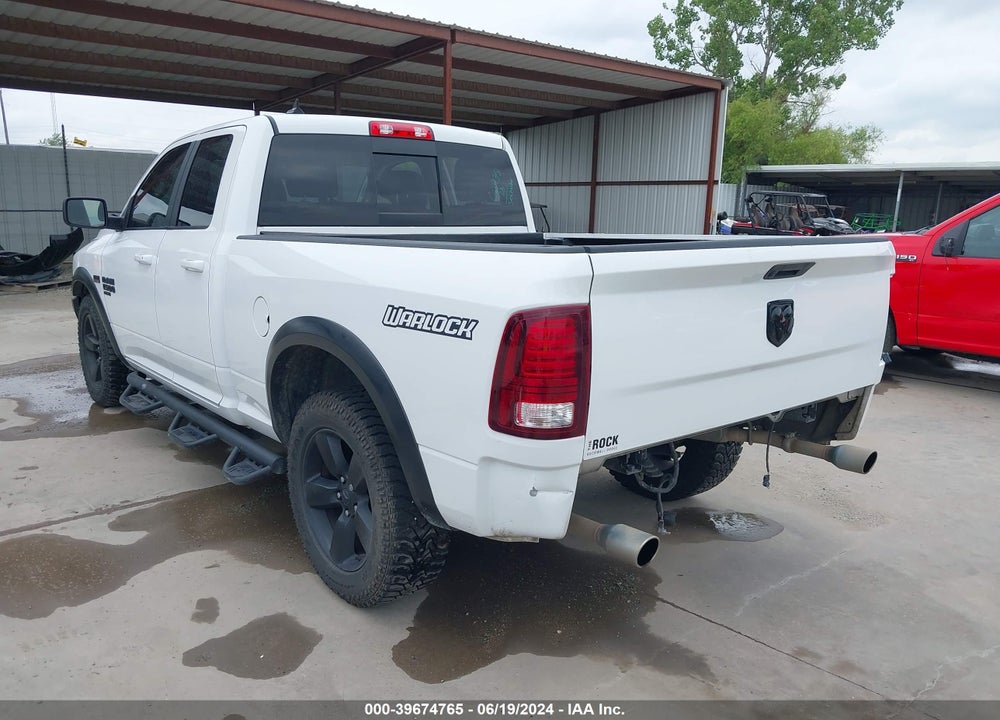 2019 RAM 1500 CLASSIC WARLOCK QUAD CAB 4X2 6'4 BOX VIN: 1C6RR6GT9KS724090