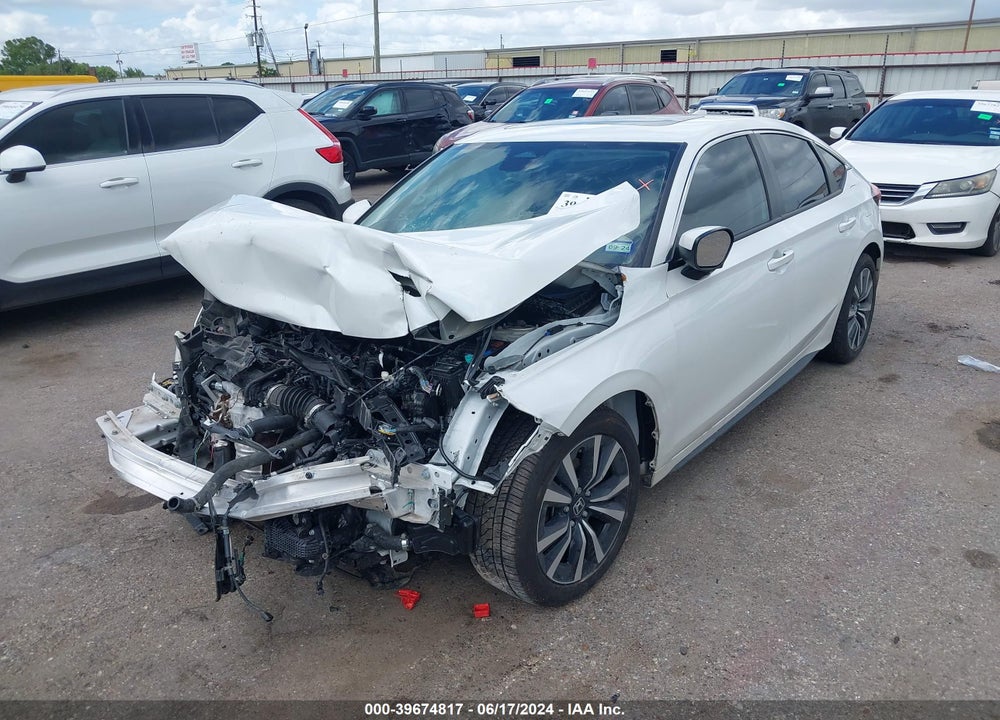 2022 HONDA CIVIC EX-L VIN: 19XFL1H7XNE022689