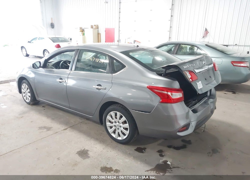 2017 NISSAN SENTRA SV VIN: 3N1AB7APXHL706381