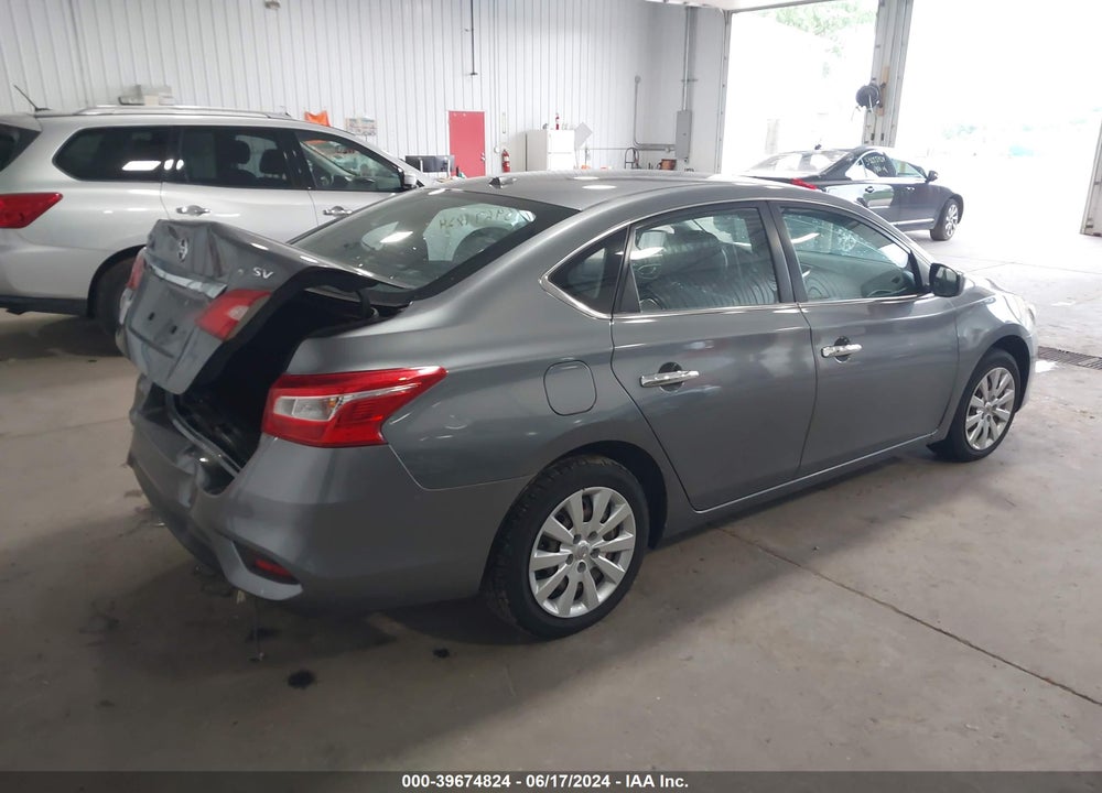 2017 NISSAN SENTRA SV VIN: 3N1AB7APXHL706381