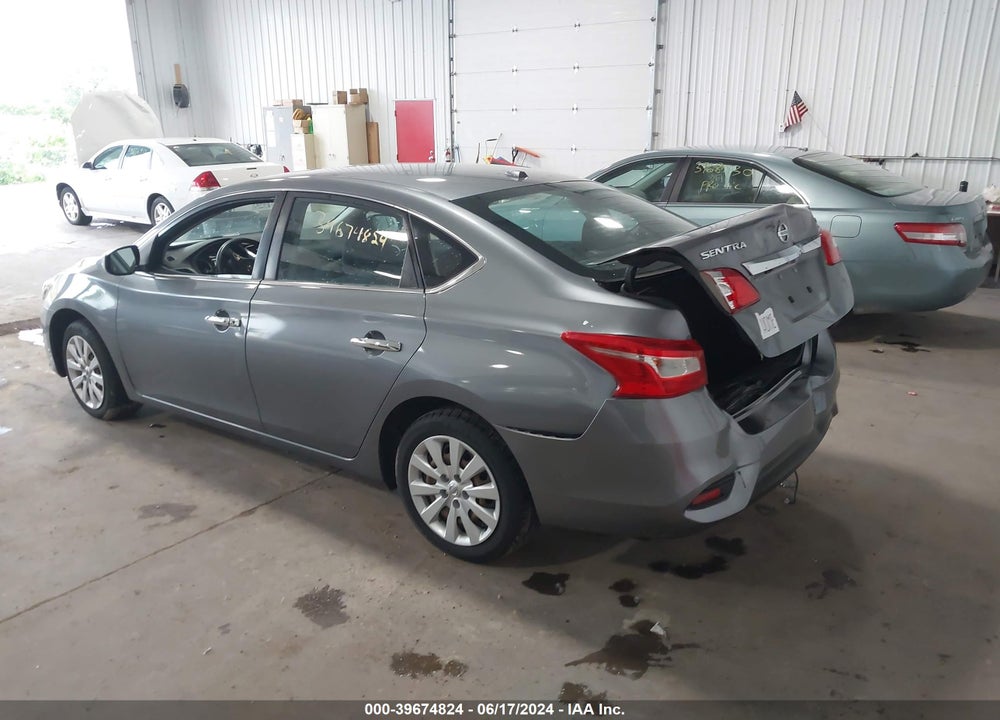 2017 NISSAN SENTRA SV VIN: 3N1AB7APXHL706381