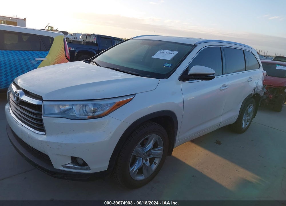 2014 TOYOTA HIGHLANDER LIMITED V6 VIN: 5TDYKRFH9ES006320