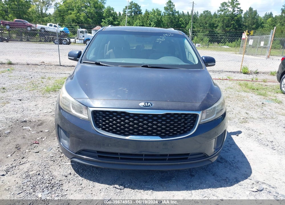 2016 KIA SEDONA LX VIN: KNDMB5C19G6106368