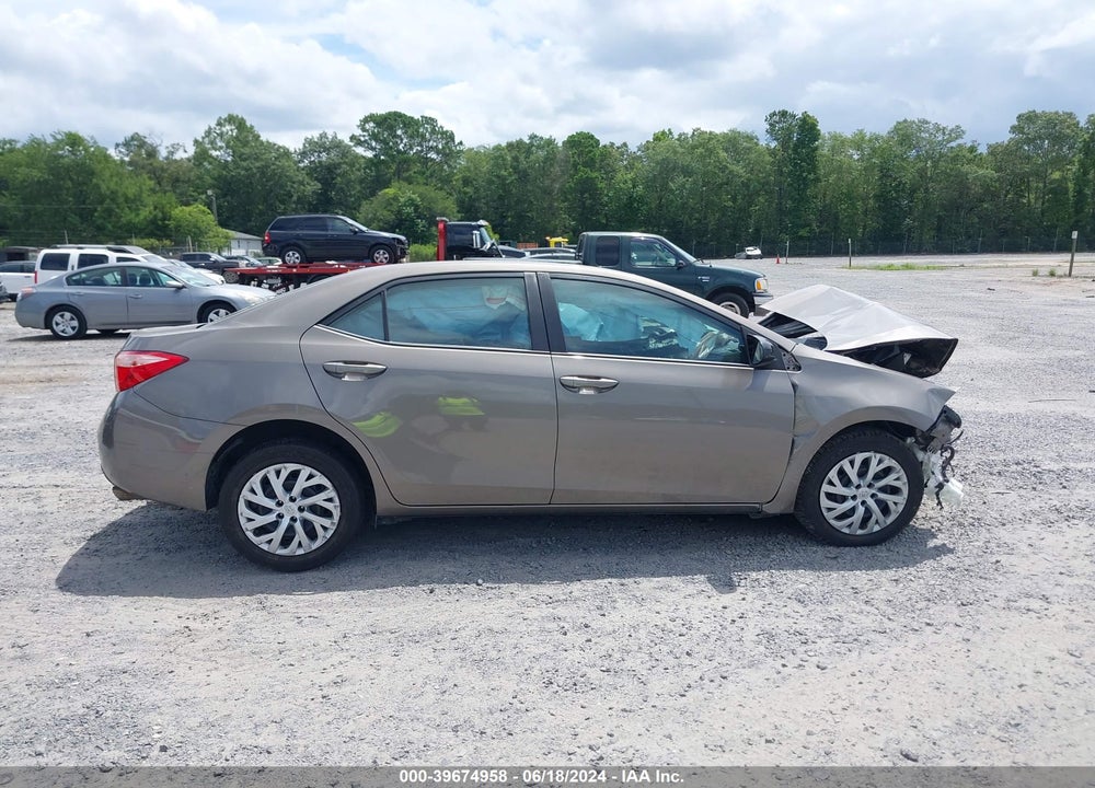 2019 TOYOTA COROLLA LE VIN: 5YFBURHE6KP897092