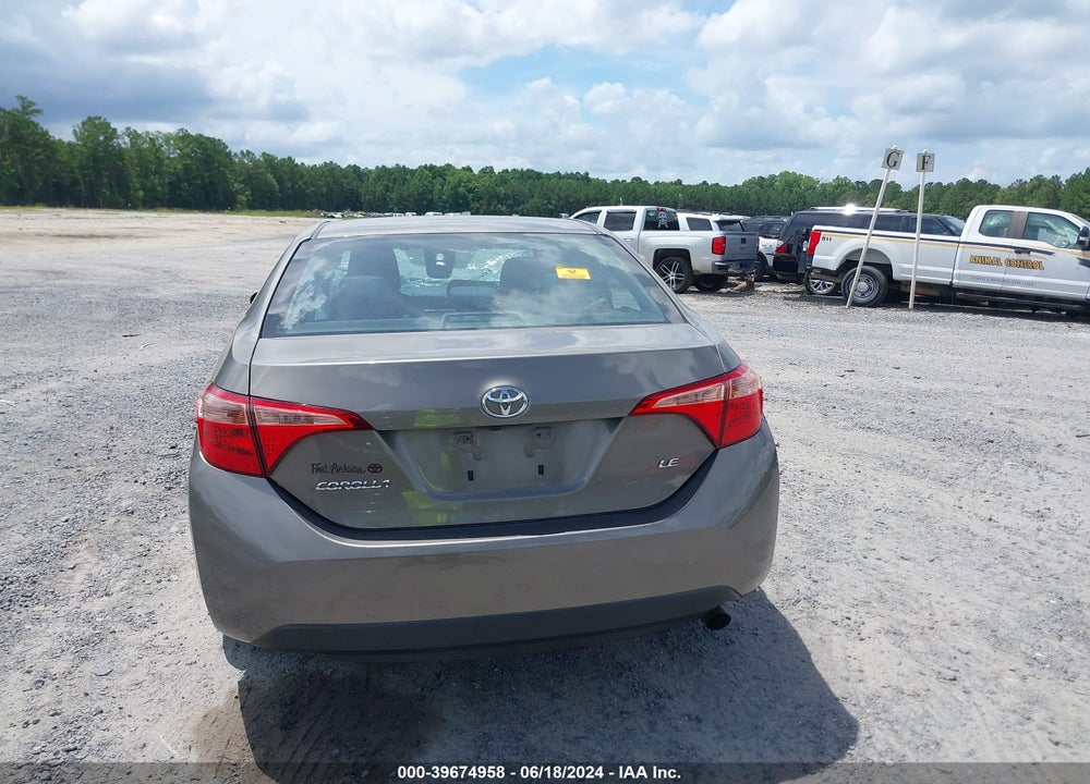 2019 TOYOTA COROLLA LE VIN: 5YFBURHE6KP897092