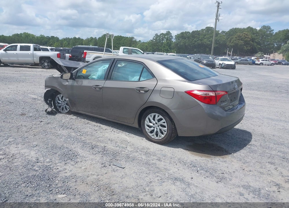 2019 TOYOTA COROLLA LE VIN: 5YFBURHE6KP897092