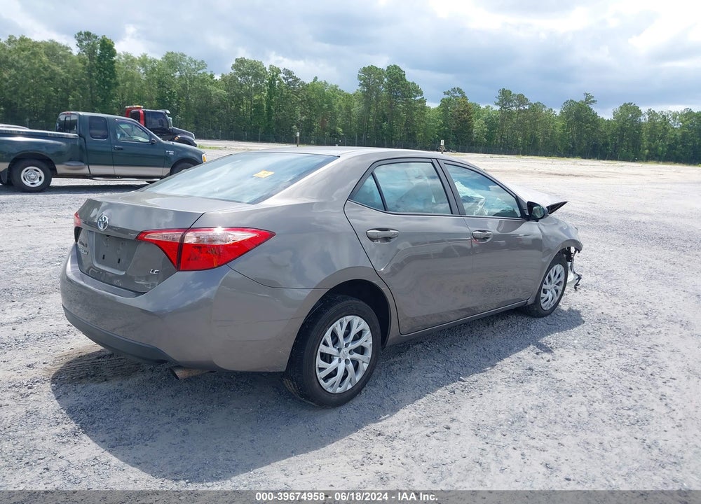 2019 TOYOTA COROLLA LE VIN: 5YFBURHE6KP897092
