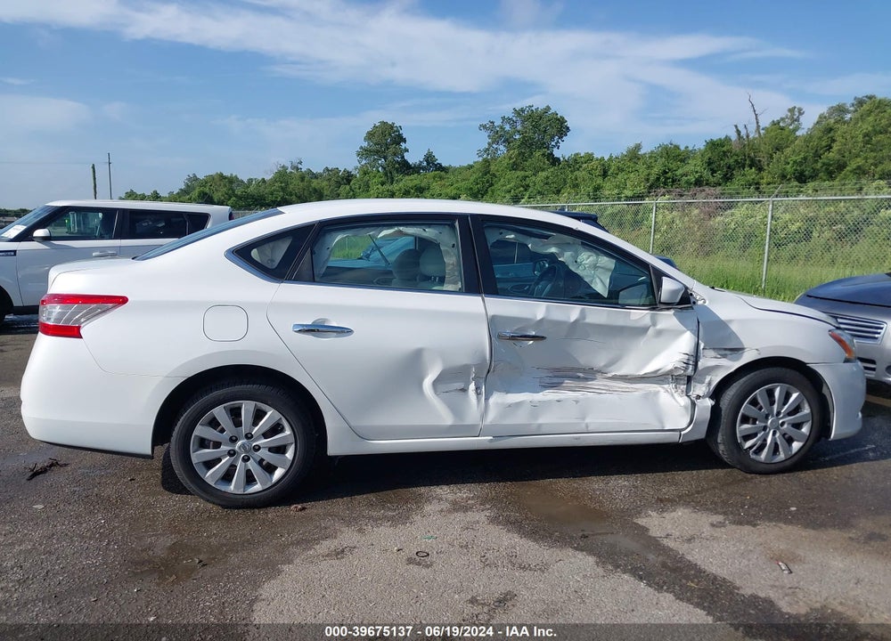 2014 NISSAN SENTRA S VIN: 3N1AB7AP9EL680495