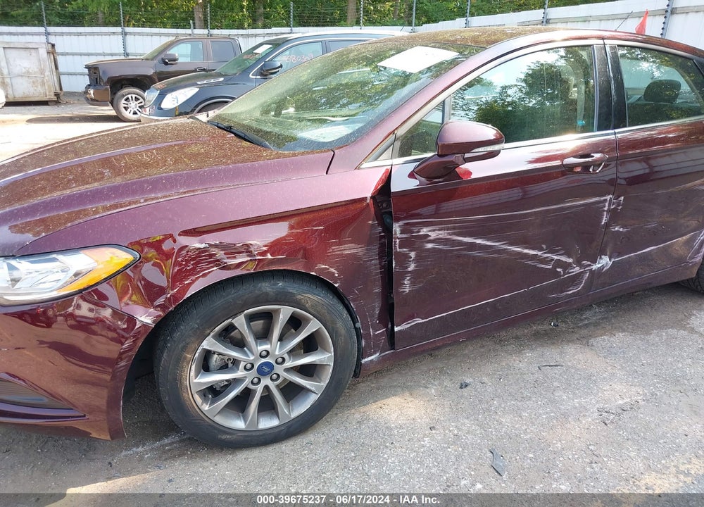 2017 FORD FUSION SE VIN: 3FA6P0HD5HR396442